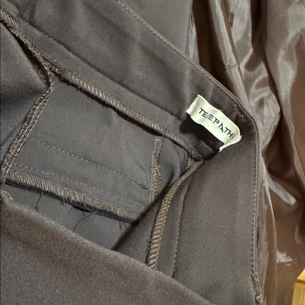 Telepathy by Aritzia Dark Brown Suit Set (Blazer + Pants) 2X1 - Picture 10 of 14